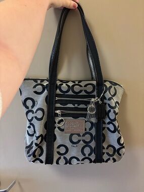 Coach Signature Canvas Poppy Tote